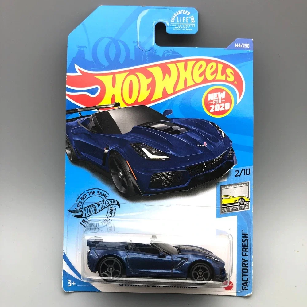 Hot Wheels Factory Fresh '19‎ Corvette ZR1 Convertible Blue 144/250 1/64 Diecast